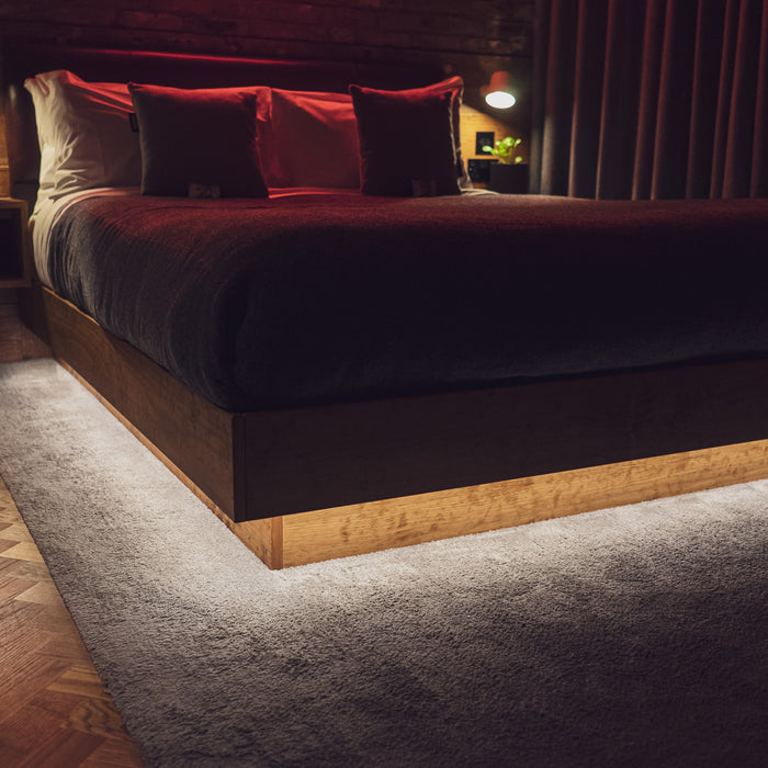 Motion sensors used to automate bedroom lighting