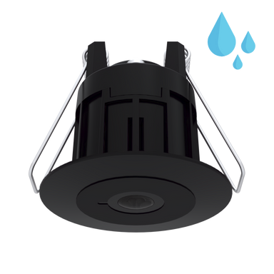 Motion Sensor, IP67, waterproof, external, outside, PIR, 24V, 12V, 35V, Presence Detector, Volt Free, Dry Contact, Potential Free, Black, Dry Contact, Control4, Crestron, Lutron, Loxone, Rako, Savant, Occupancy sensor, Vacancy Sensor, Bewegungsmelder, Detecteur de mouvement, Sans tension, Potenzialfrei
