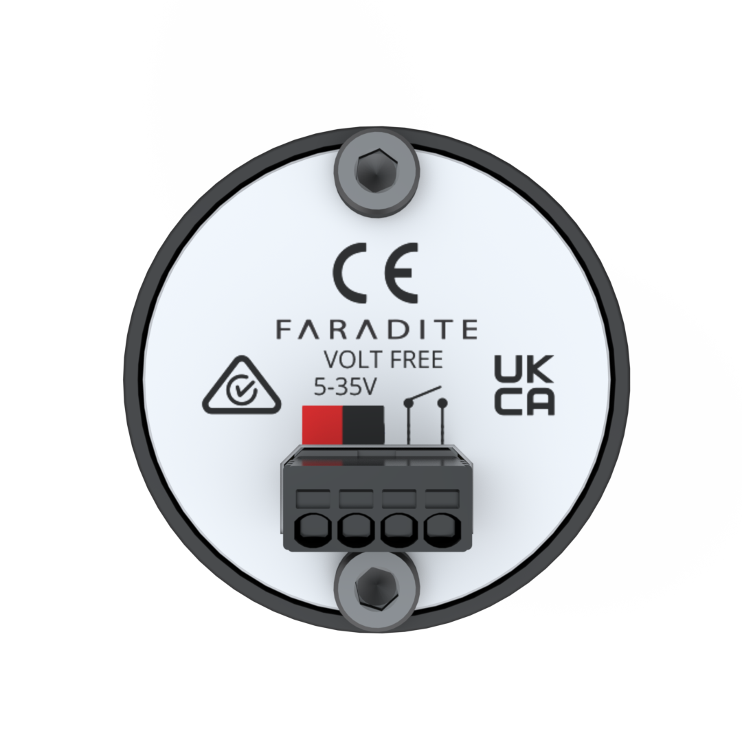 MOTION SENSOR 360 PINHOLE BLACK- VOLT FREE (DRY CONTACT)