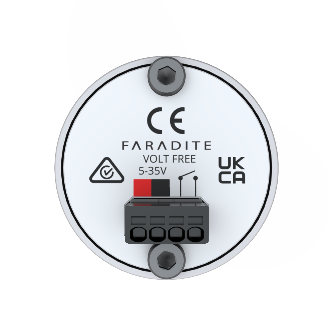 MOTION SENSOR 360 PINHOLE WHITE - VOLT FREE (DRY CONTACT)