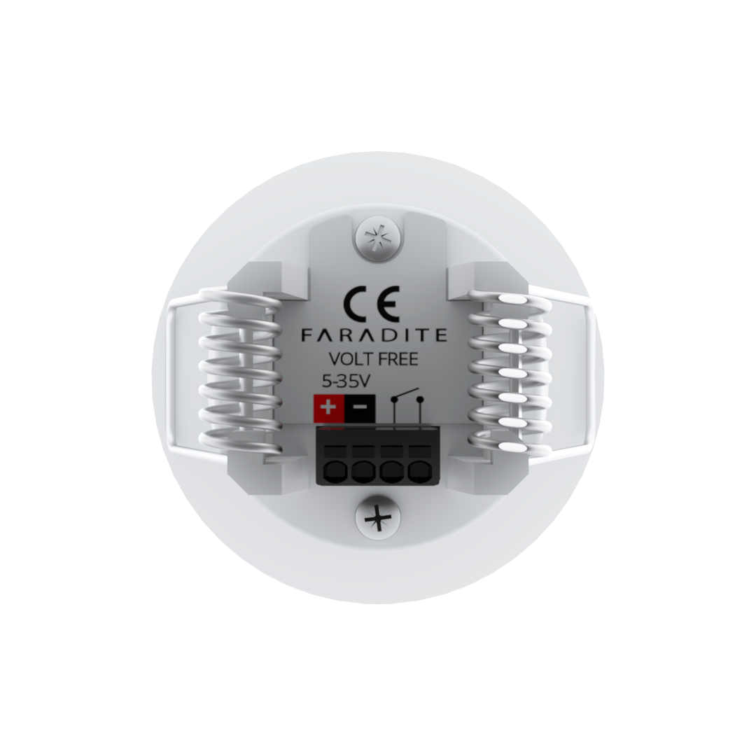 MOTION SENSOR 360 WHITE- VOLT FREE (DRY CONTACT)
